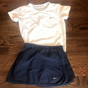 Nike Tennis skirt and top Size XS